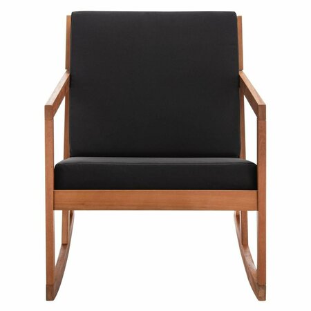 SAFAVIEH Vernon Rocking Chair, Natural & Black PAT7013X